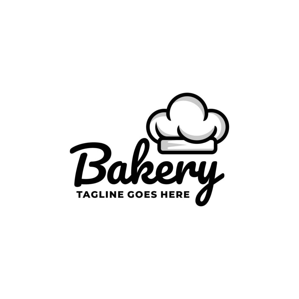 Bakery chef logo design vector