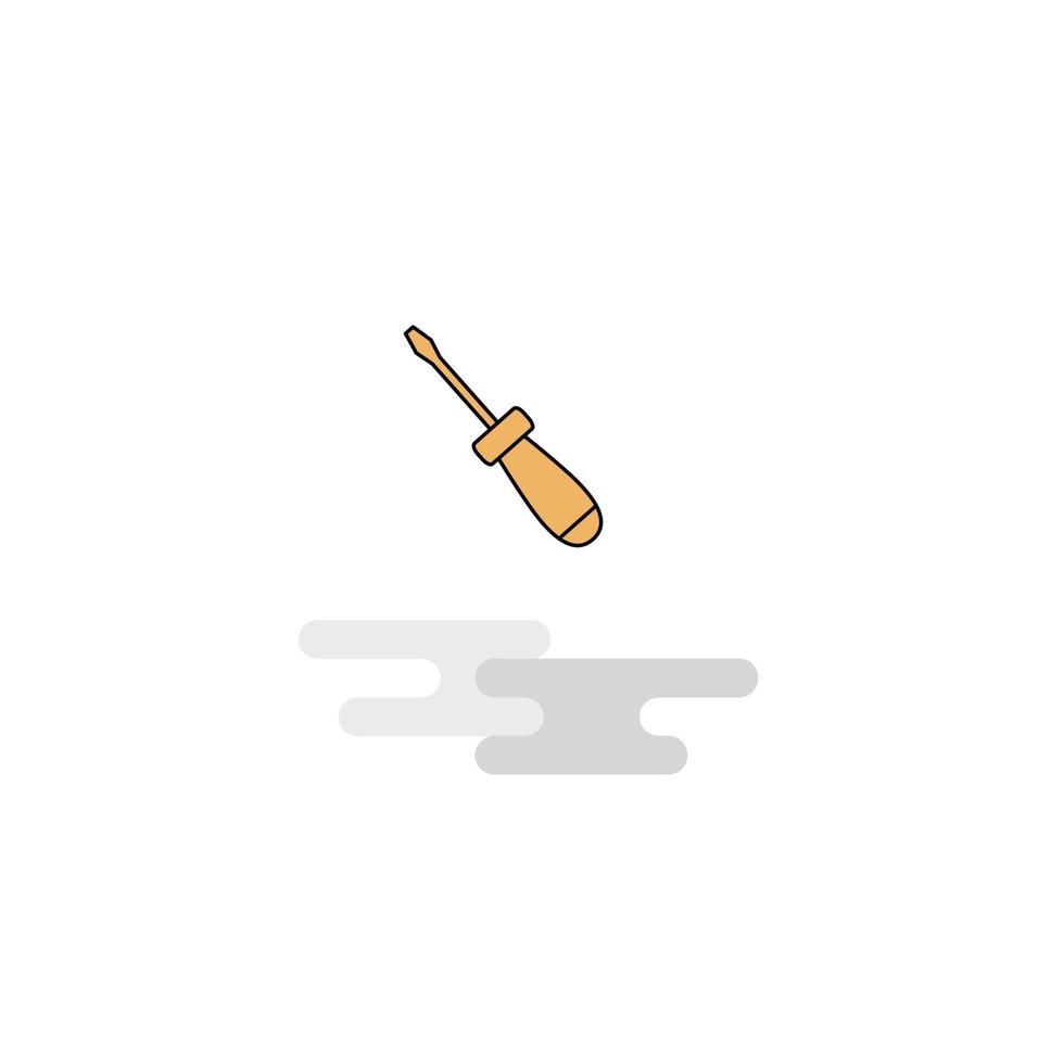 Flat Screw driver Icon Vector