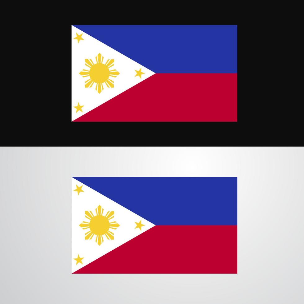 Phillipines Flag banner design vector