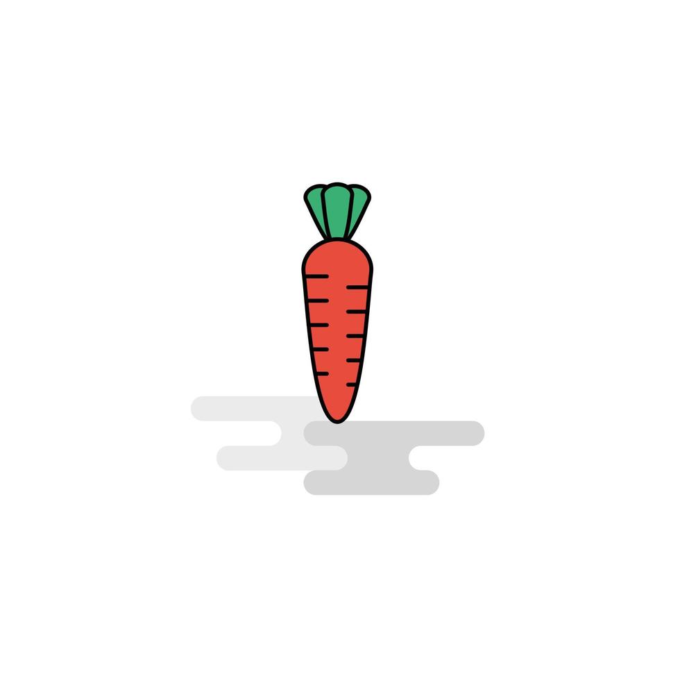 Flat Carrot Icon Vector