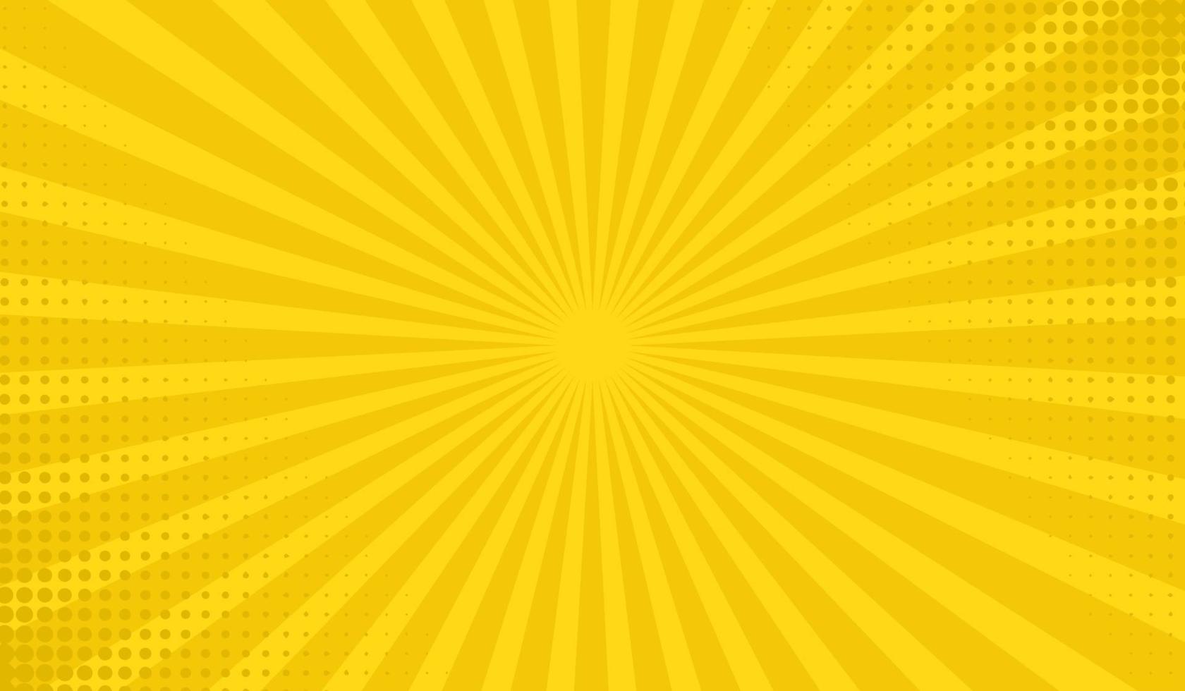 yellow halftone comic cartoon background vector