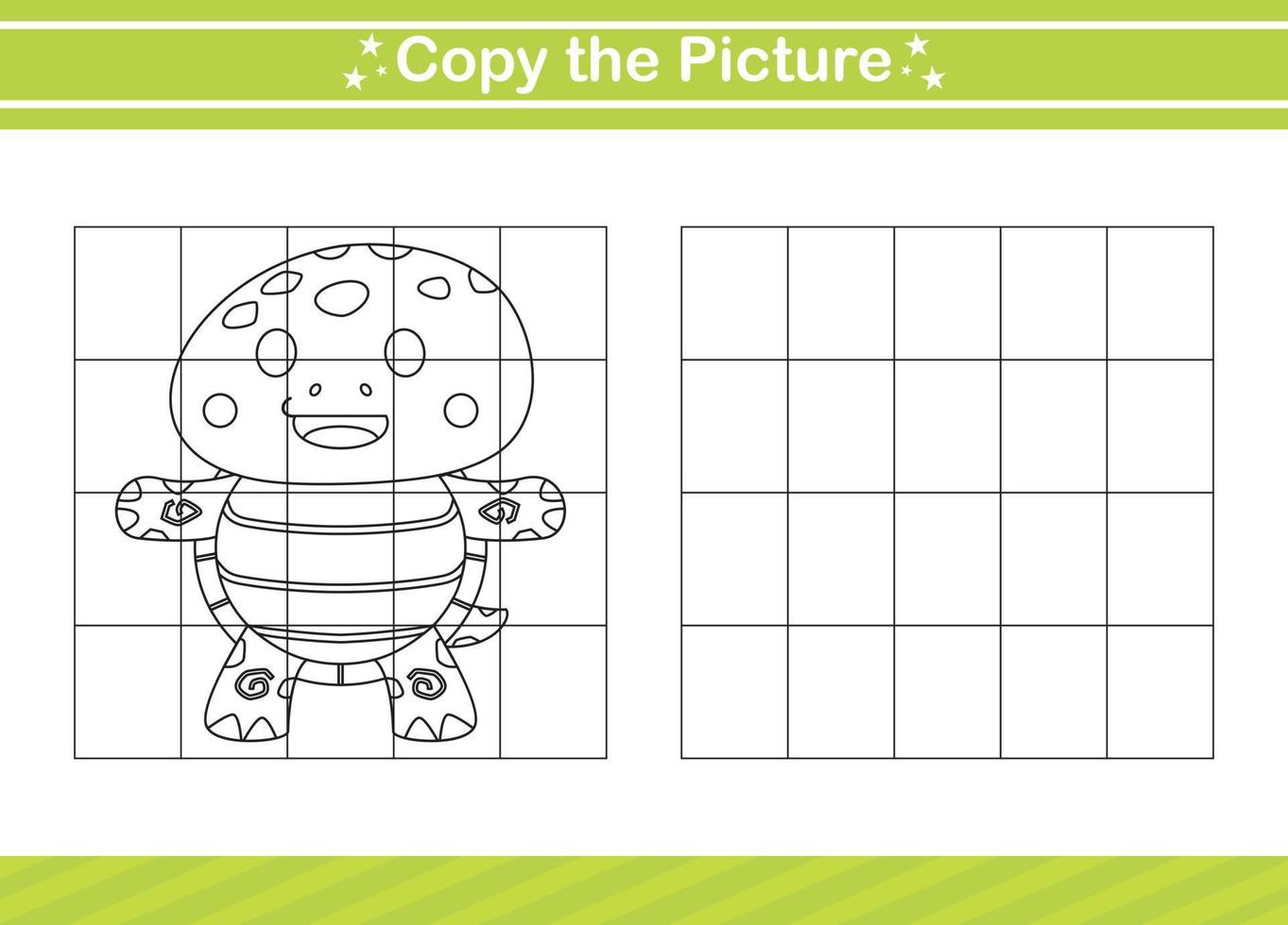 copy the picture Educational game for kindergarten and preschool.worksheet game for children vector