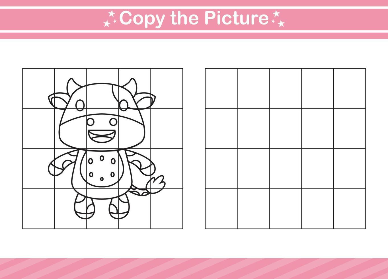 copy the picture Educational game for kindergarten and preschool.worksheet game for children vector