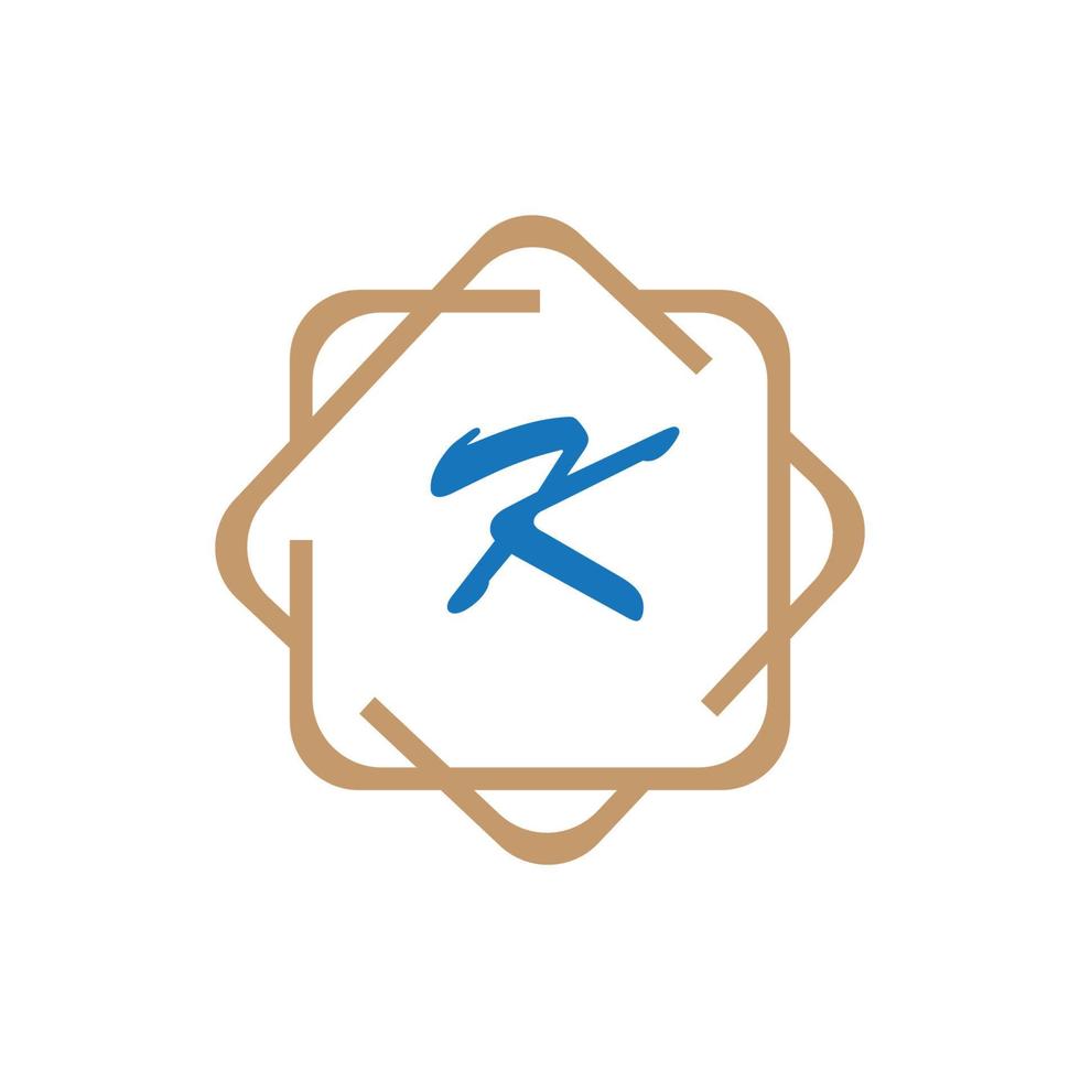 elementos de plantilla de diseño de icono de logotipo de letra k vector
