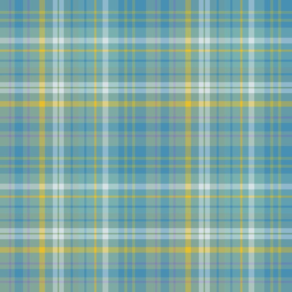 Seamless pattern in discreet green, blue, violet and yellow colors for plaid, fabric, textile, clothes, tablecloth and other things. Vector image.