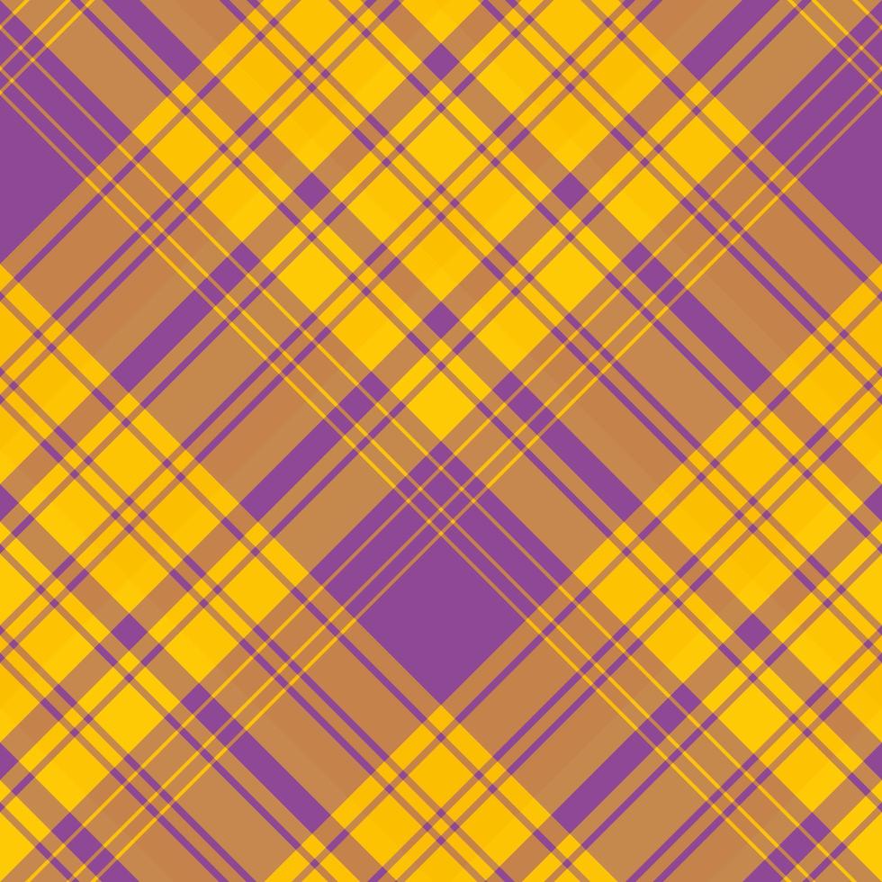 Seamless pattern in violet and yellow colors for plaid, fabric, textile, clothes, tablecloth and other things. Vector image. 2