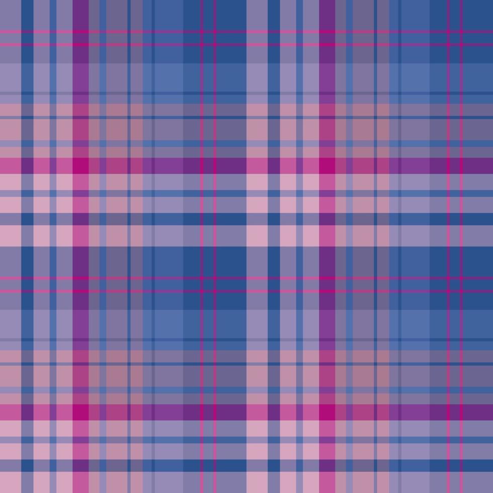 Seamless pattern in wonderful pink, blue and purple colors for plaid, fabric, textile, clothes, tablecloth and other things. Vector image.