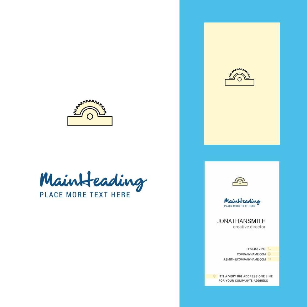 Cutter Creative Logo and business card vertical Design Vector