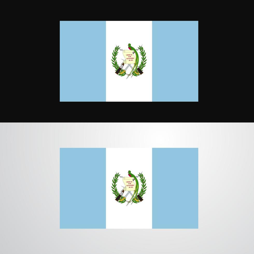 Guatemala Flag banner design vector