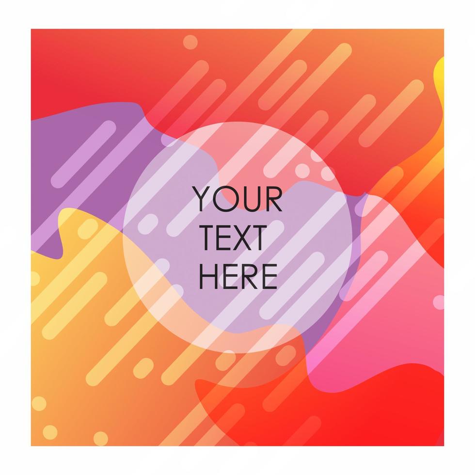 Colorful background with typography vector