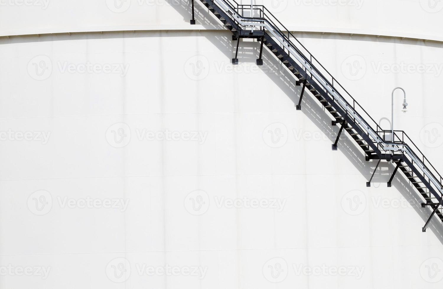 ladder structure on white wall photo