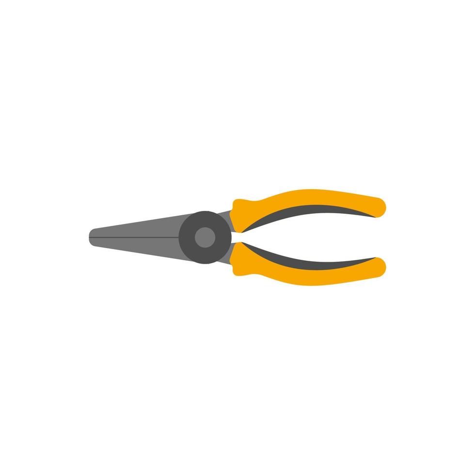 Pliers. Working tool Illustration in flat style. vector