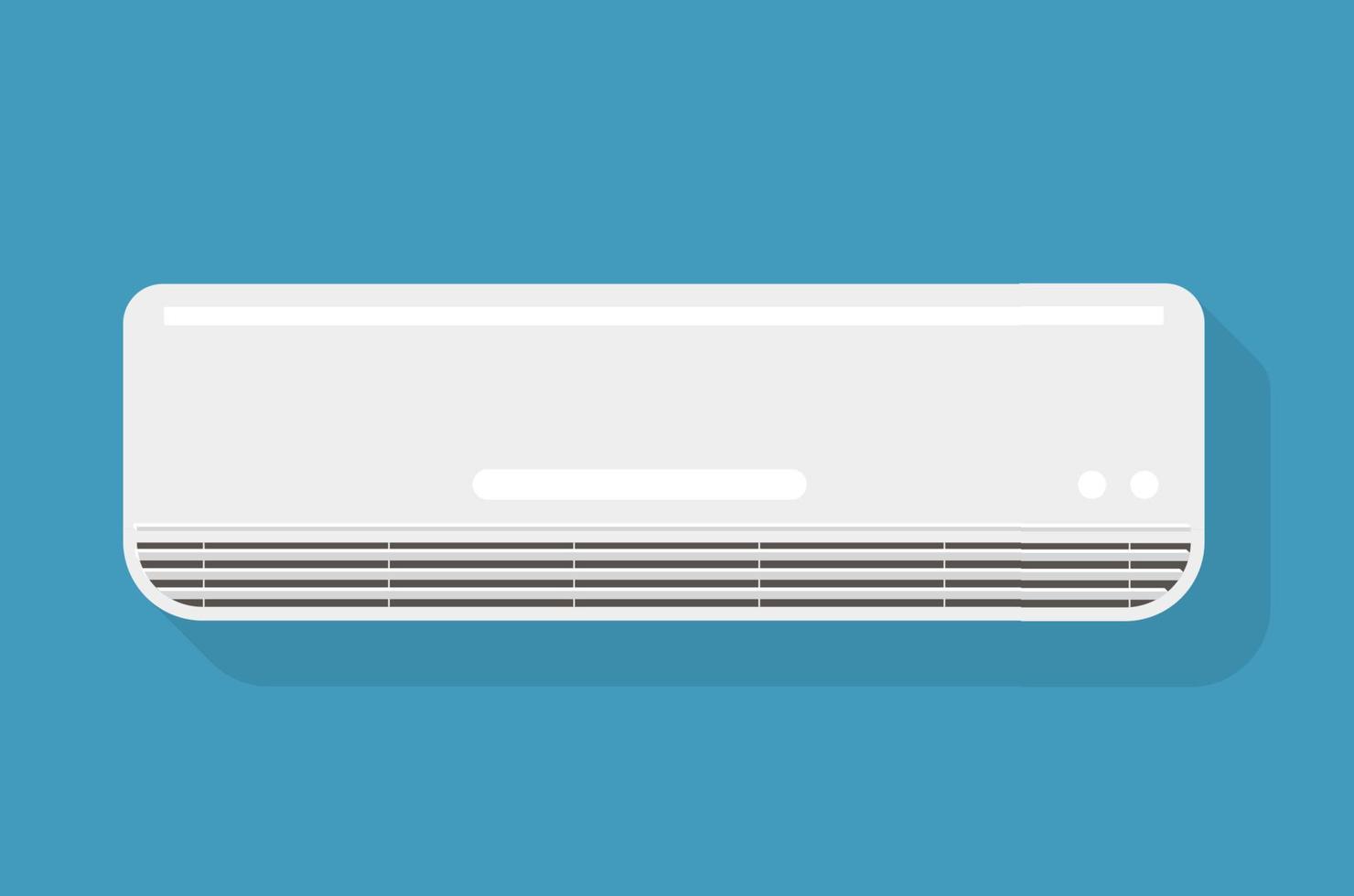 Air conditioner vector illustration isolated on background. Air conditioning appliances collection.