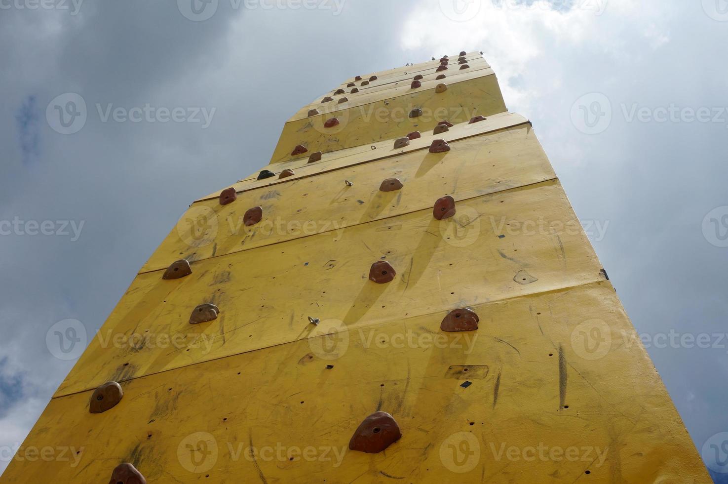 Cliff climbing practice wall, Rock climbing wall photo