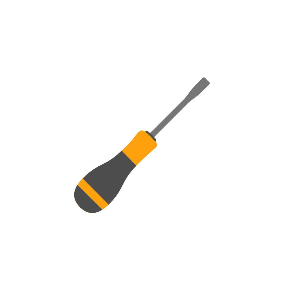 Screwdriver. Working tool Illustration in flat style. vector