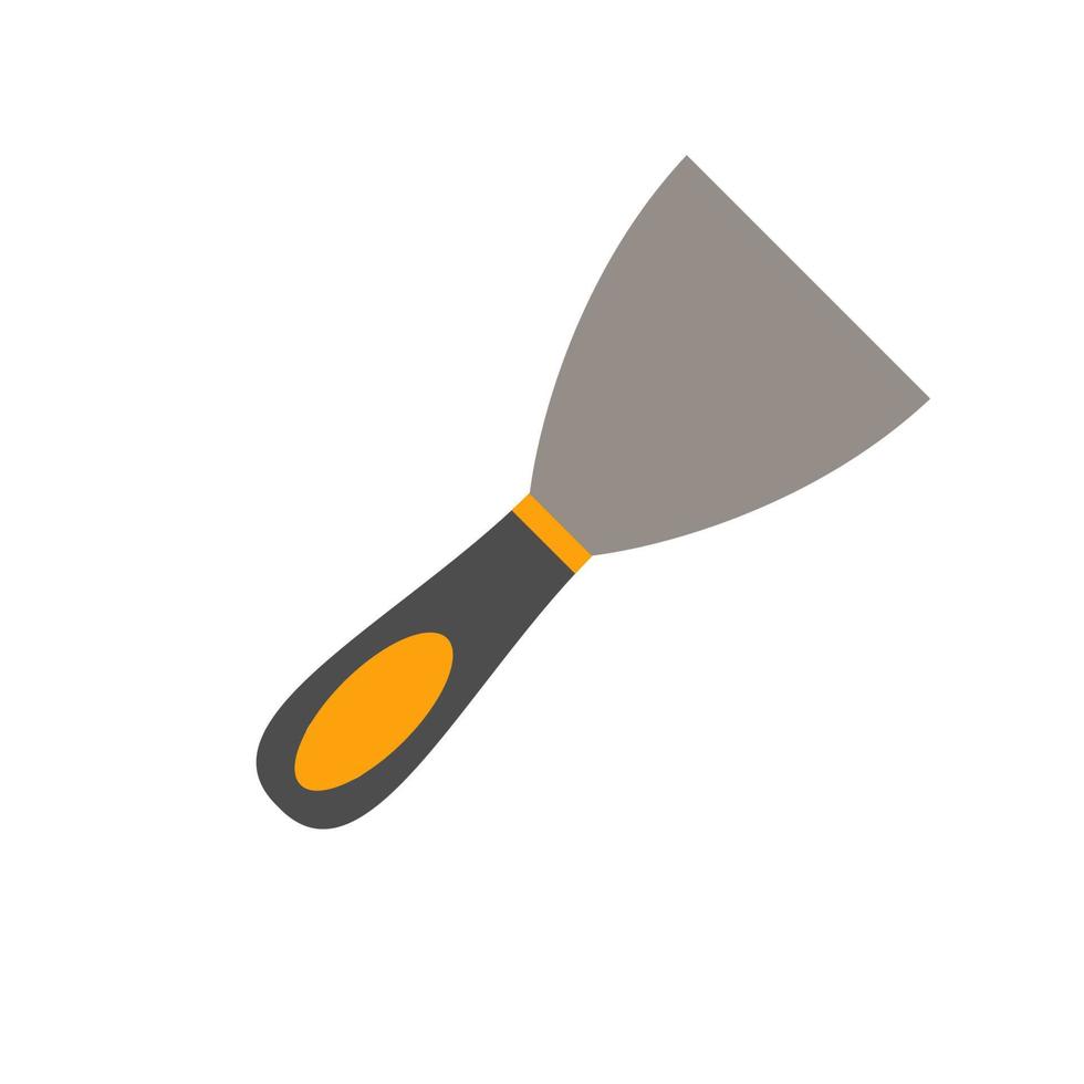 Putty knife. Working tool Illustration in flat style. vector