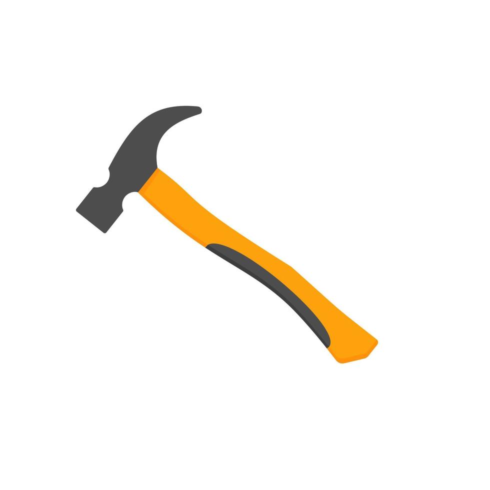 A hammer. Working tool Illustration in flat style. vector