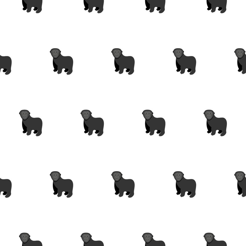 Monkeys seamless pattern. Vector illustration in a flat style.