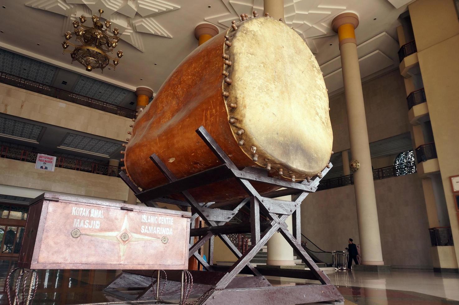 Samarinda, East Kalimantan, Indonesia, 2022 -Bedug. A Drum for Muslim to Mention when prayer times comes photo