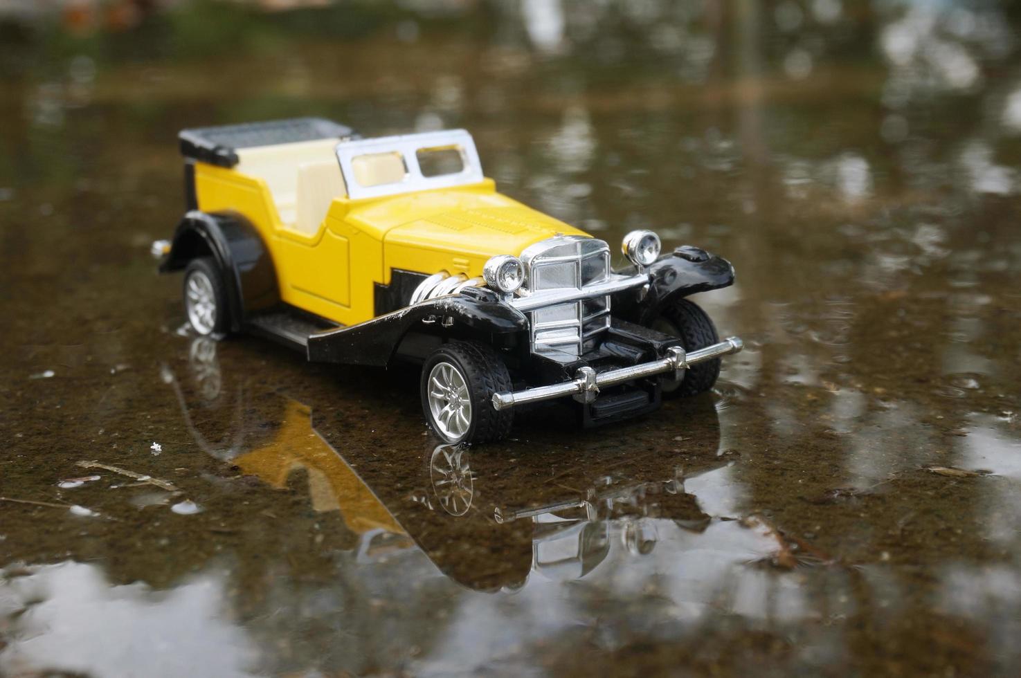 East Kutai, East Kalimantan, Indonesia, 2022 - Classic cars in miniature copy, with selective focus photo