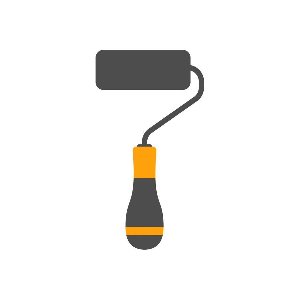 Roller for paint. Working tool Illustration in flat style. vector