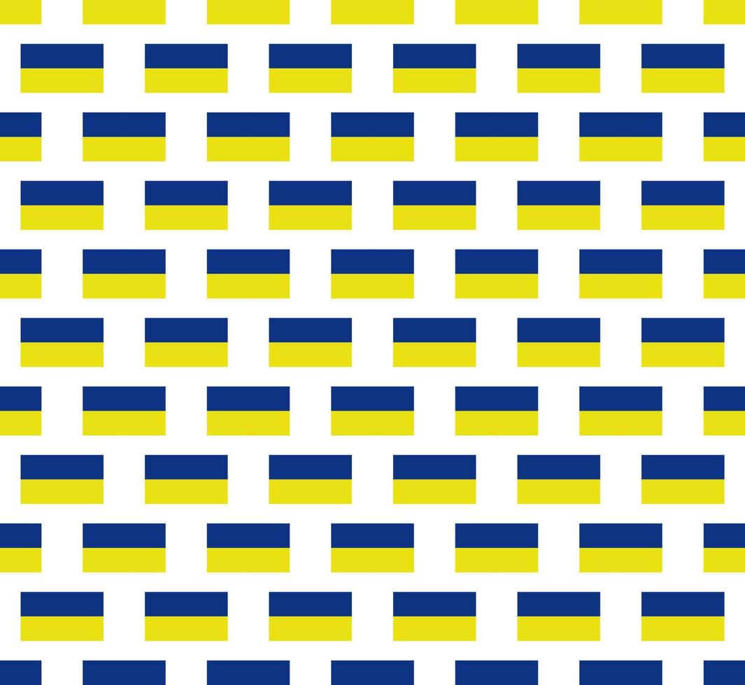 Ukraine seamless vector background. Heart shapes Ukrainian national colors blue yellow. Repeating pattern. Support Ukraine.