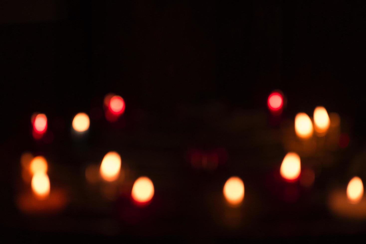 Blurred image of candle lights photo