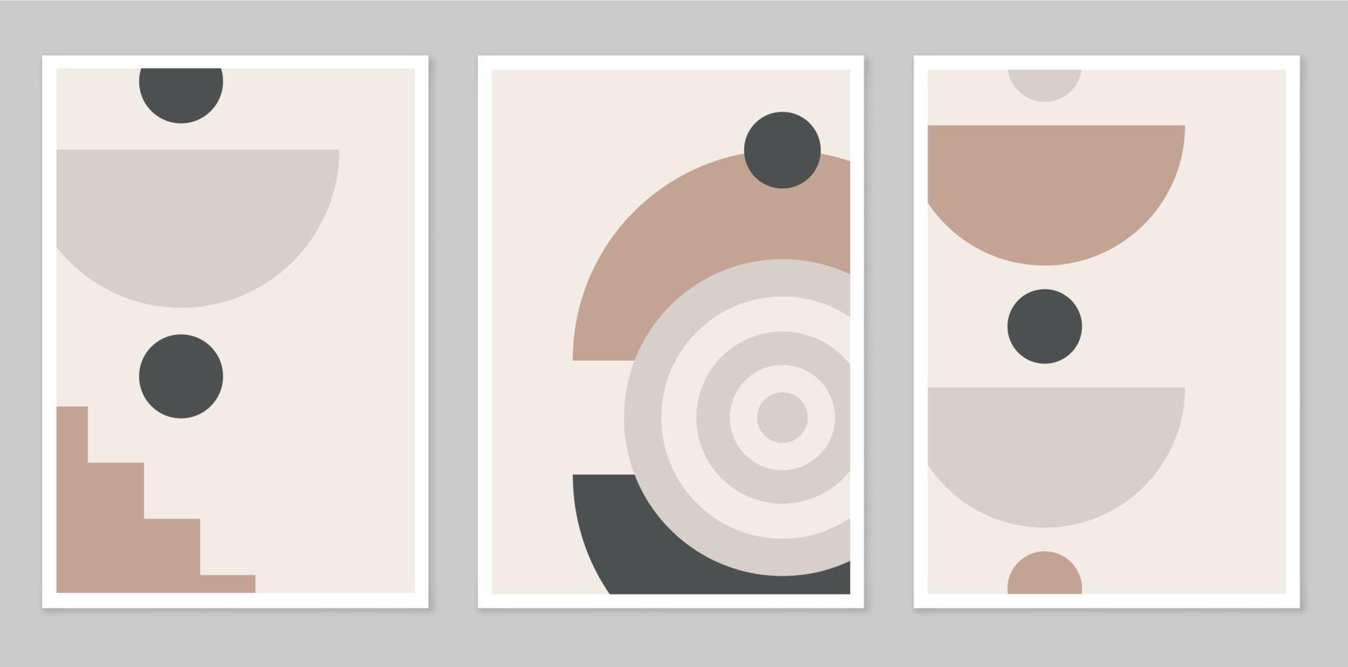 A set of abstract posters. vector