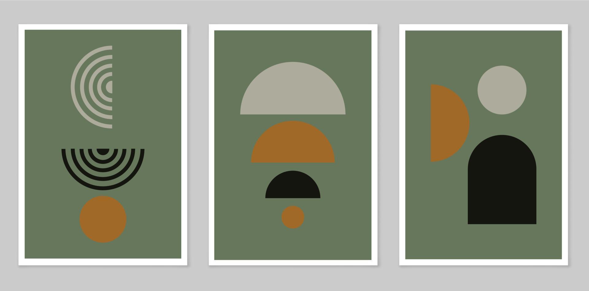 A set of abstract posters. vector