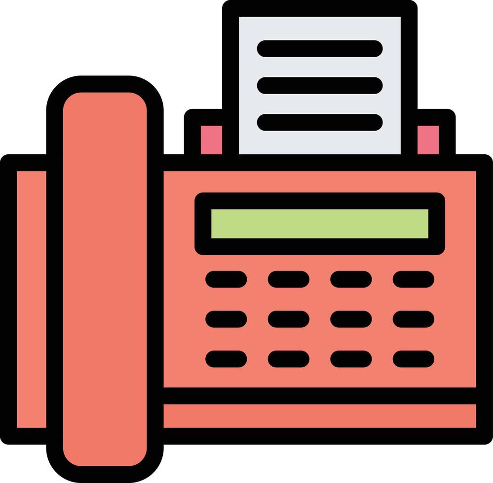 Fax machine Vector Icon Design Illustration 14200971 Vector Art at Vecteezy