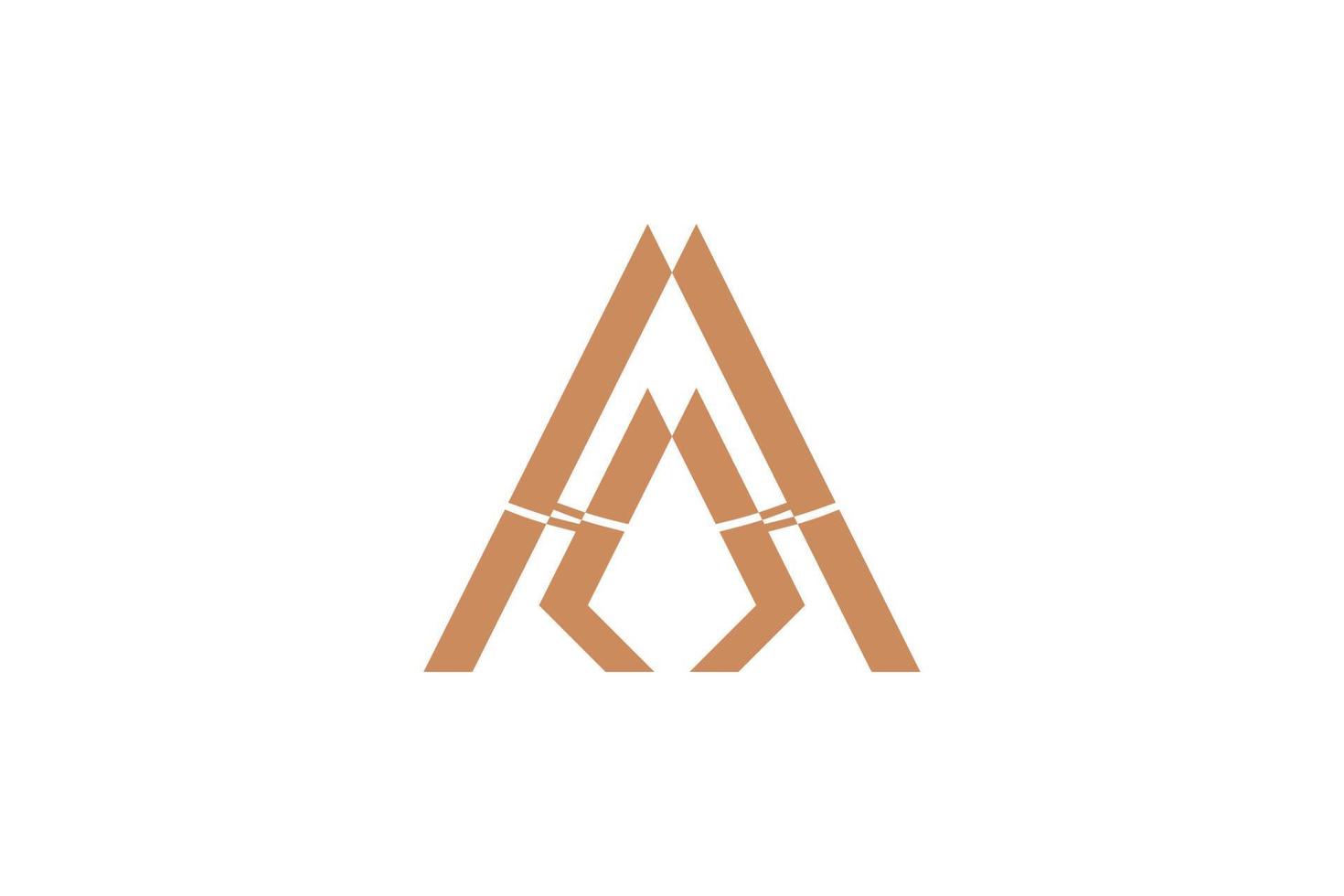 Alphabetical Letter A Logo vector