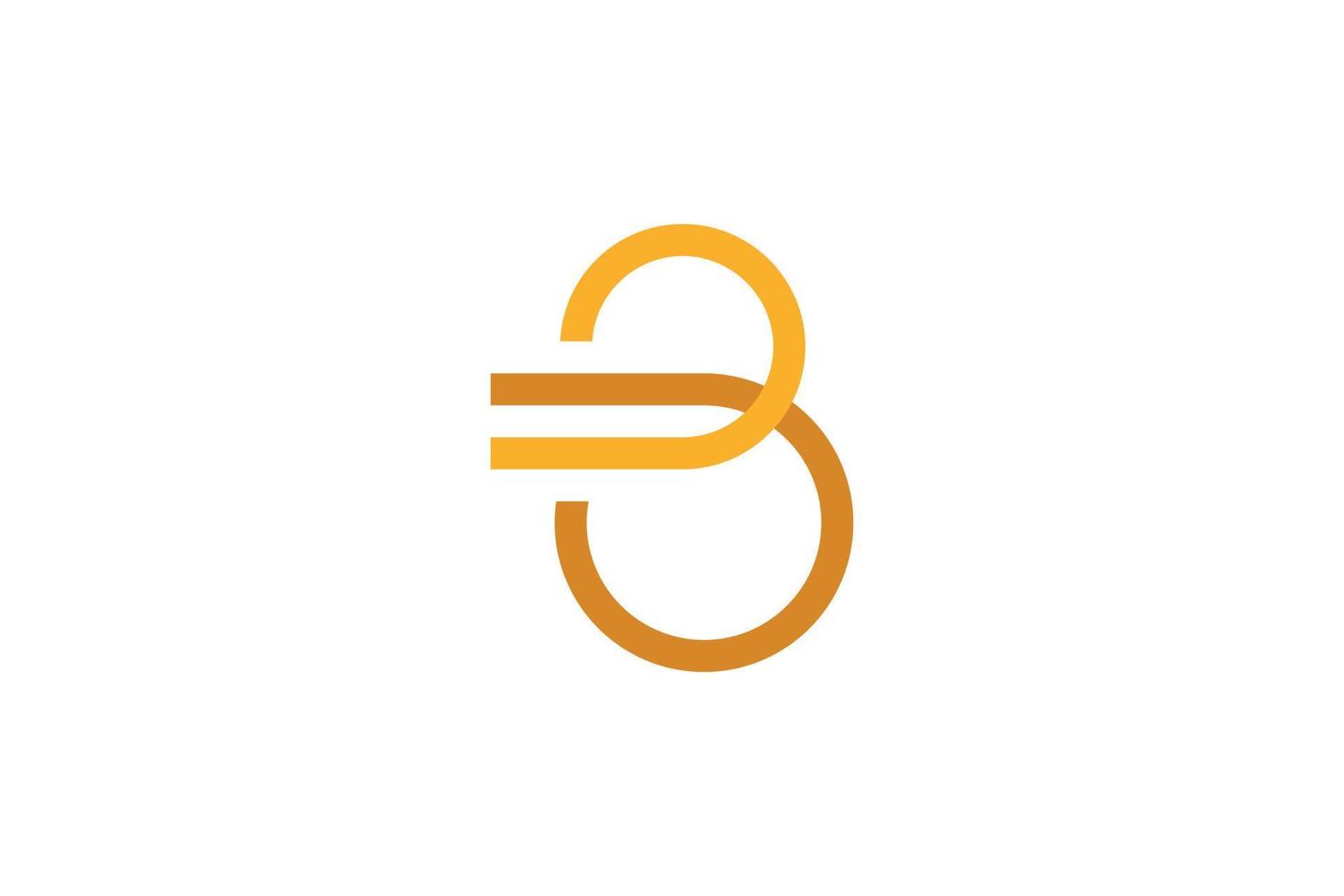 B Letter Initial Logo vector