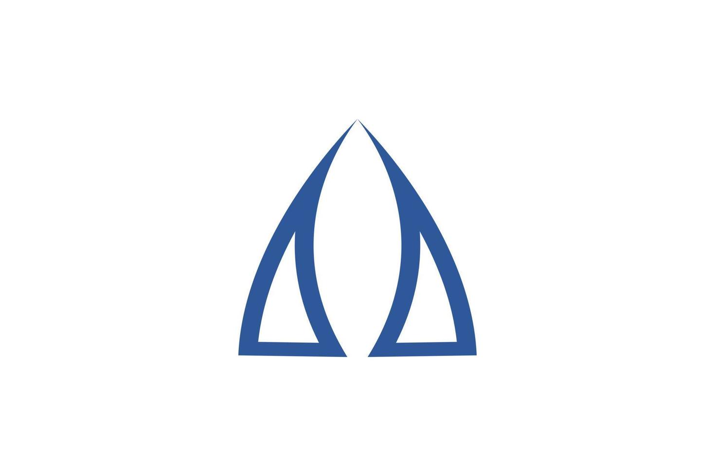 Flat Letter A Logo vector