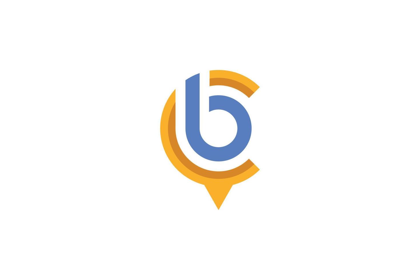 B Letter Initial Logo vector