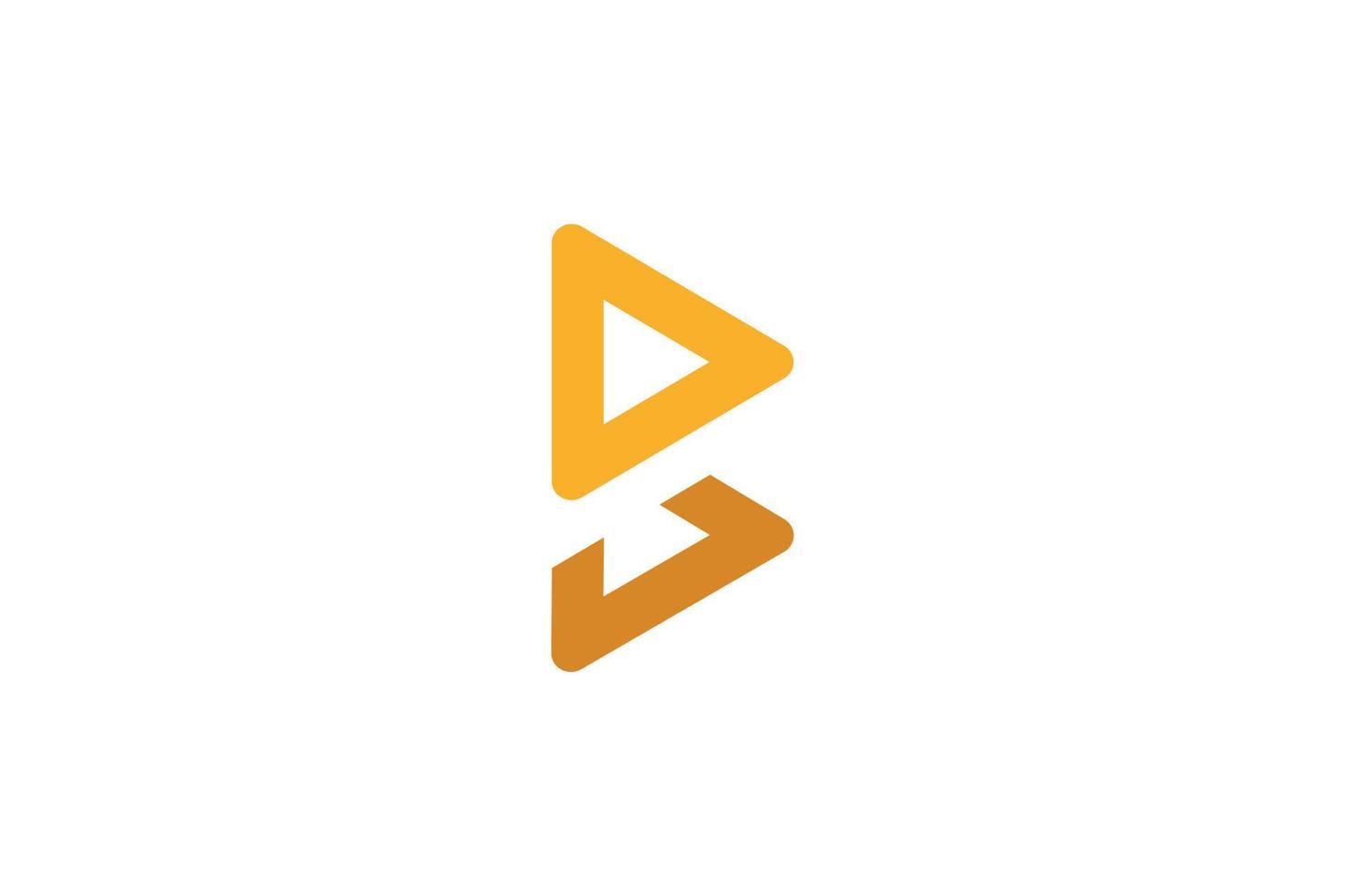 B Letter Initial Logo vector