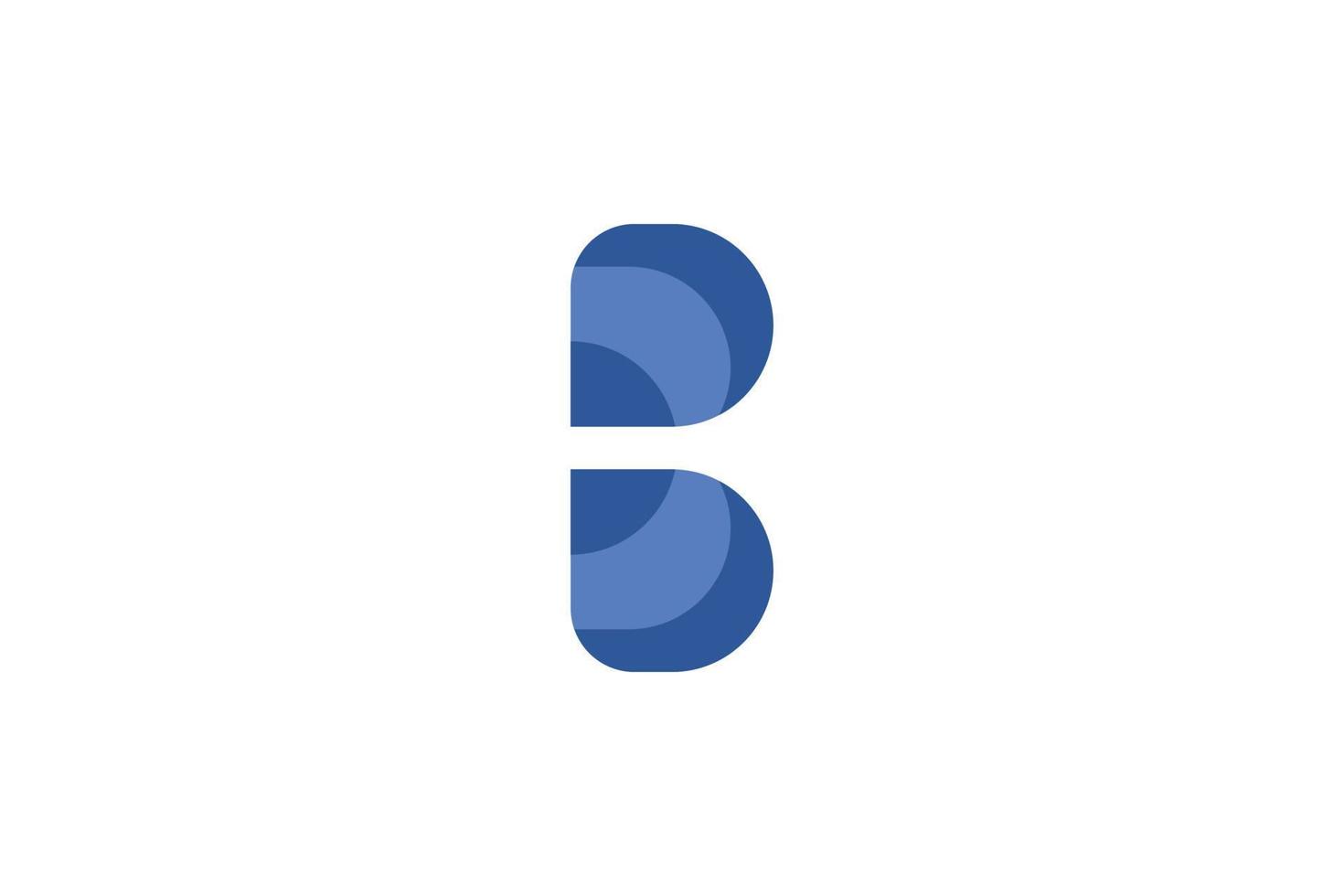 B Letter Initial Logo vector