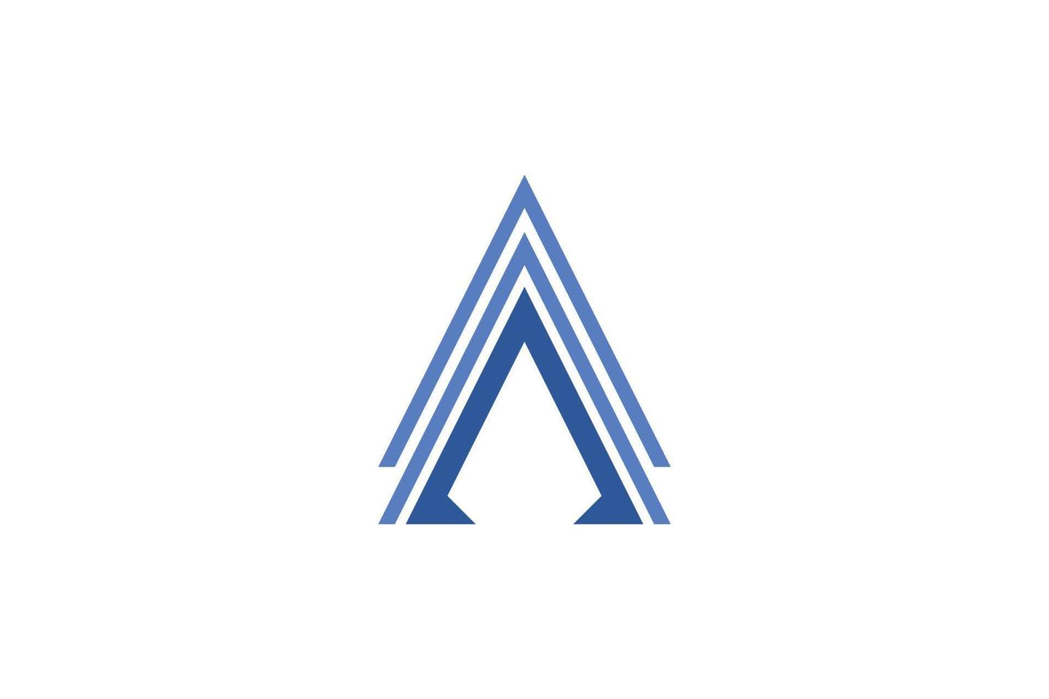 Flat Letter A Logo vector