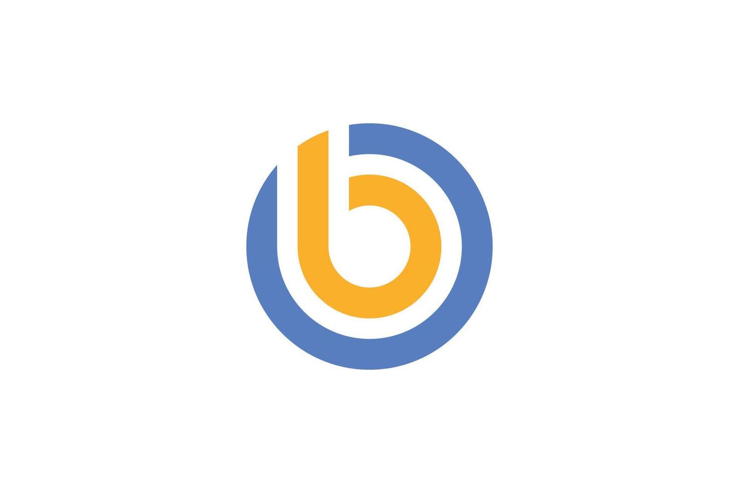 B Letter Initial Logo vector
