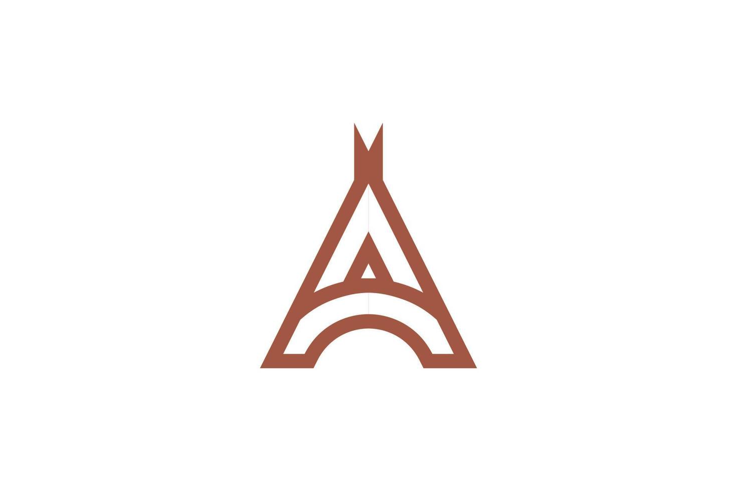 Flat Letter A Logo vector