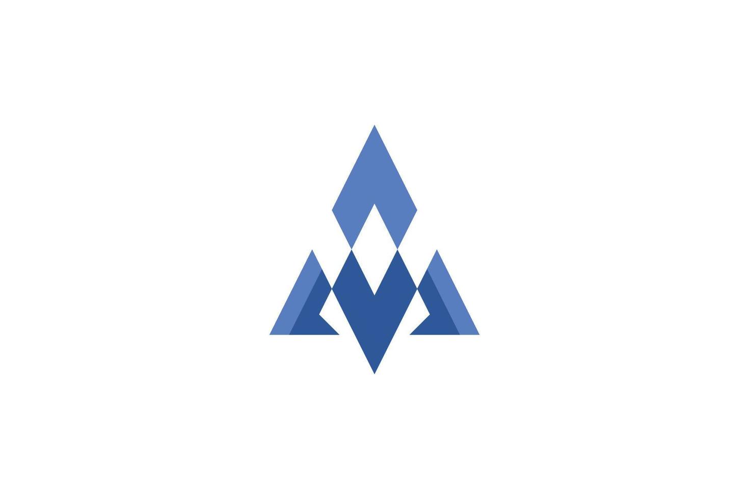 Flat Letter A Logo vector