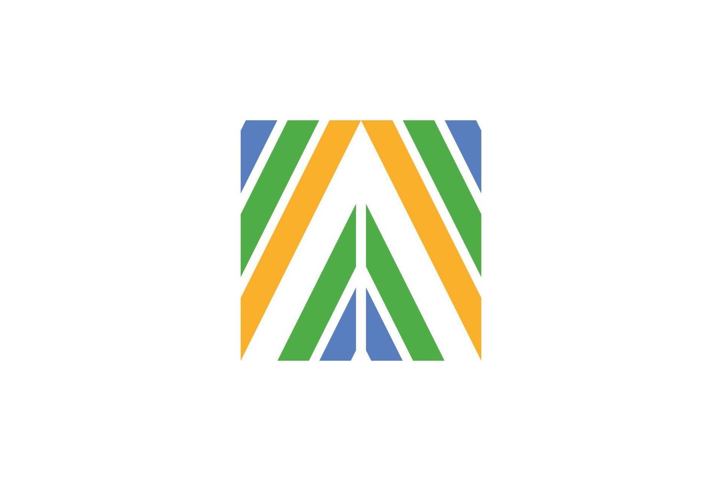 Flat Letter A Logo vector