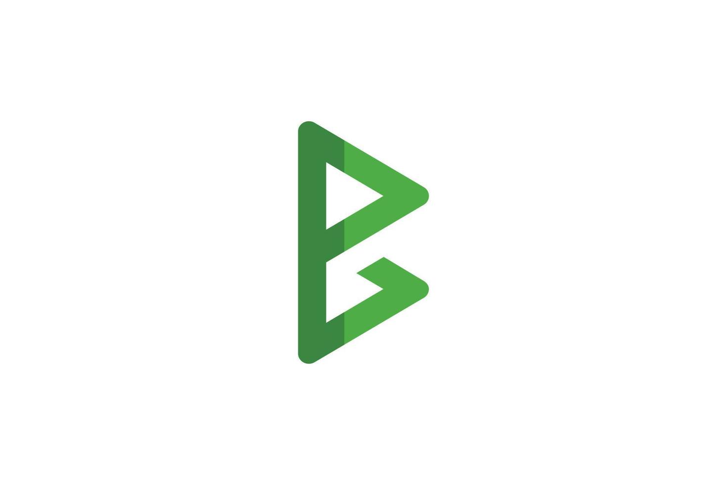 B Letter Initial Logo vector