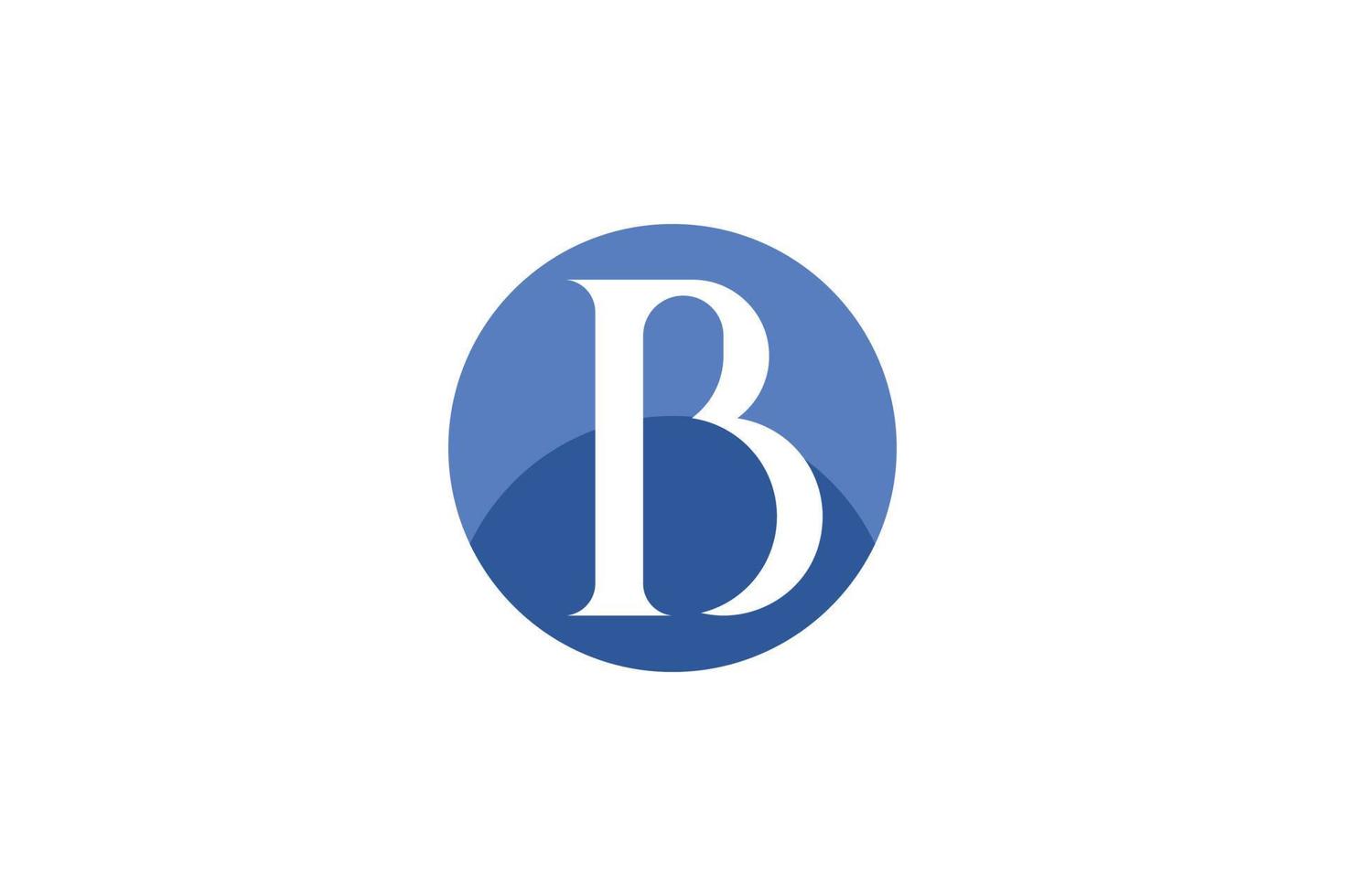 B Letter Initial Logo vector
