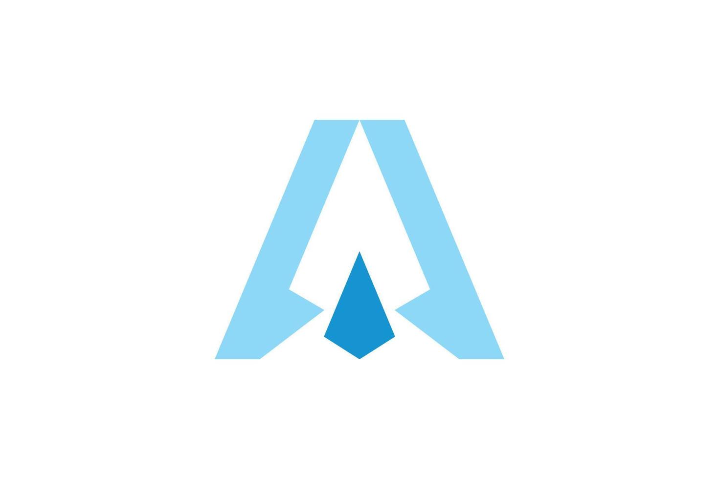 Alphabetical Letter A Logo vector