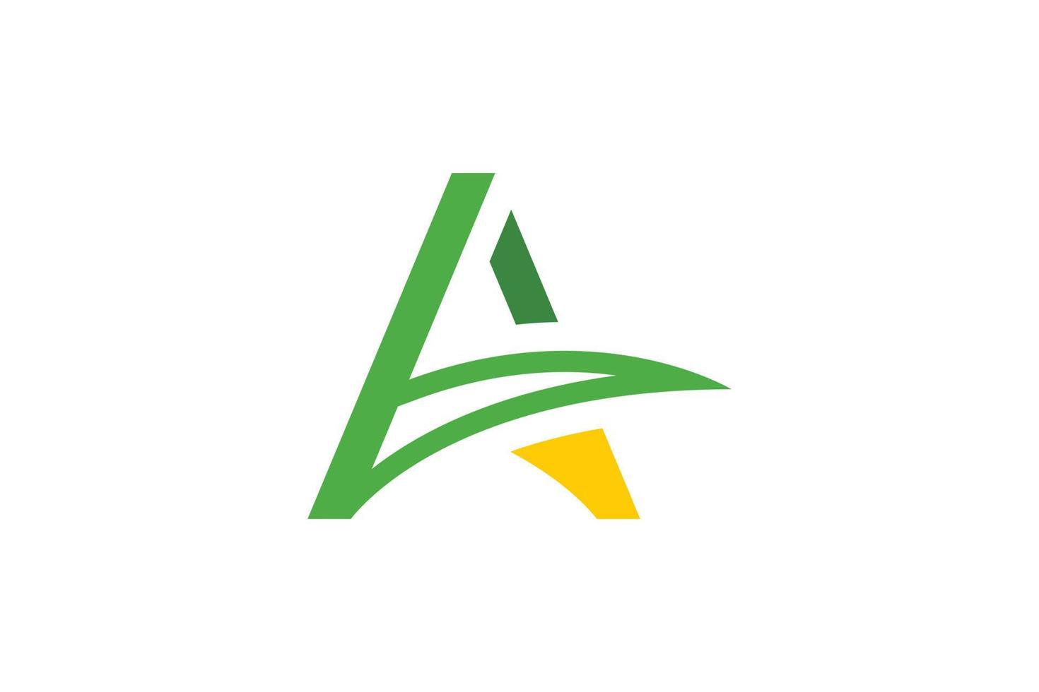 Flat Letter A Logo vector