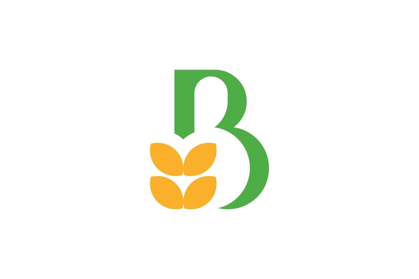 B Letter Initial Logo vector