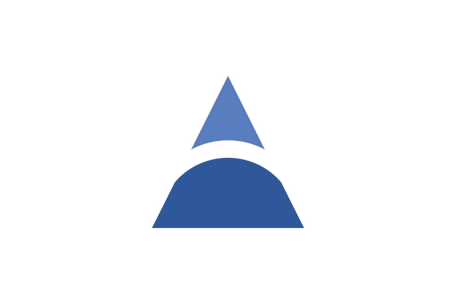 Flat Letter A Logo vector