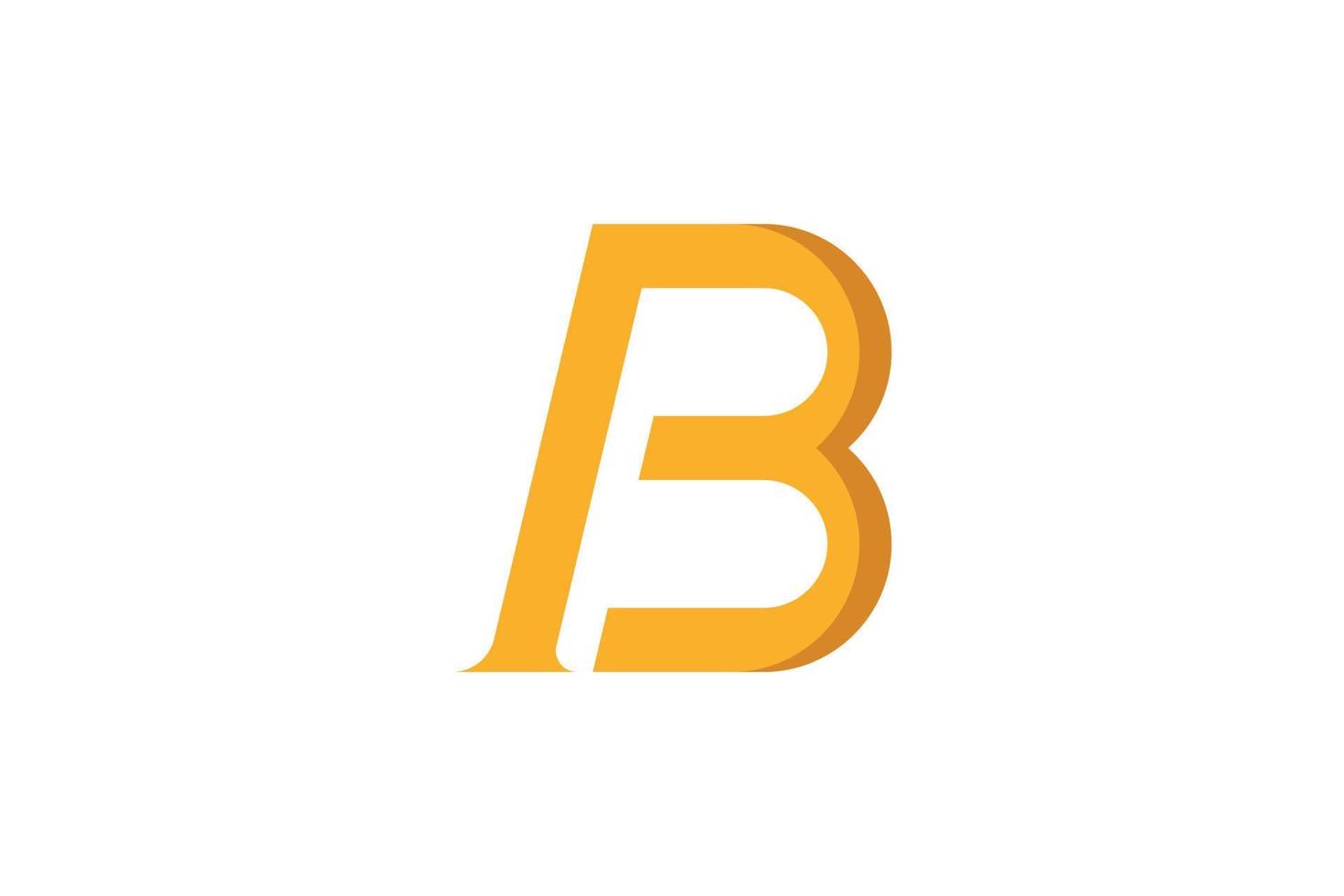 B Letter Initial Logo vector