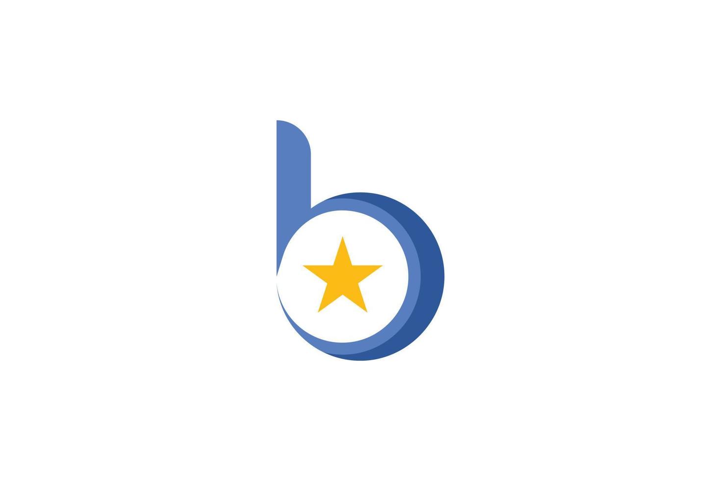 B Letter Initial Logo vector