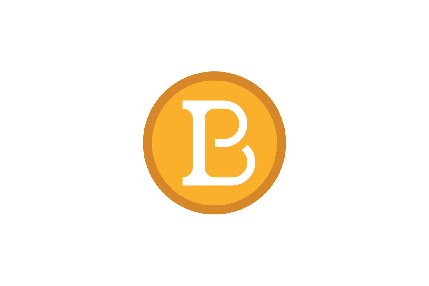 B Letter Initial Logo vector